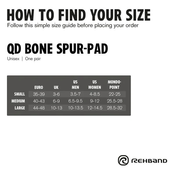 QD Bone Spur Pad plantaarifaskiittiin